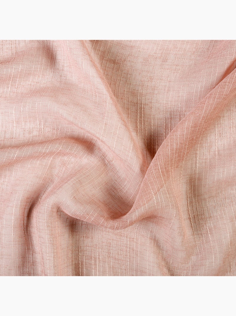 Voilage à oeillets tamisant à fil flammé Rose framboise - Kiabi