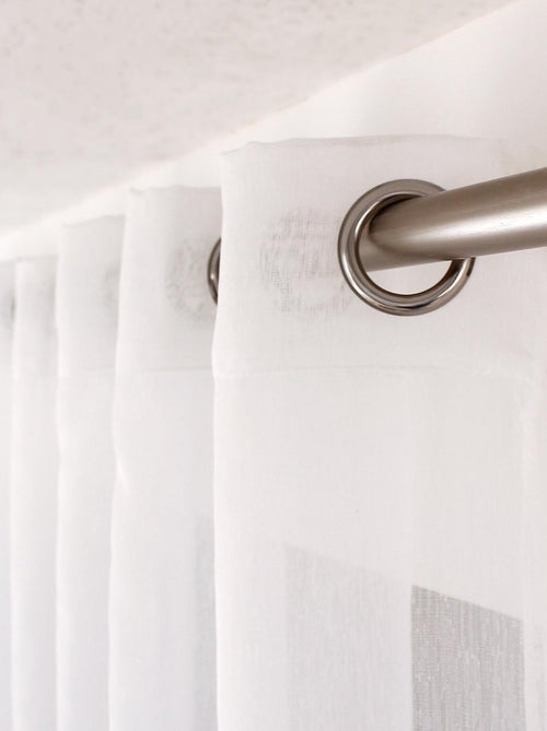 Voilage à œillets uni - Kiabi