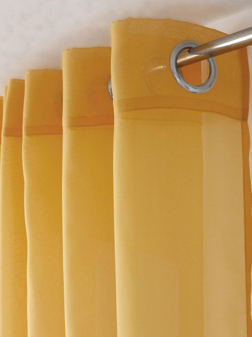 Voilage à œillets uni - Kiabi