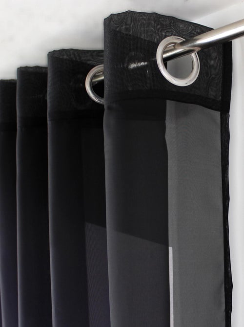 Voilage à œillets uni - Kiabi