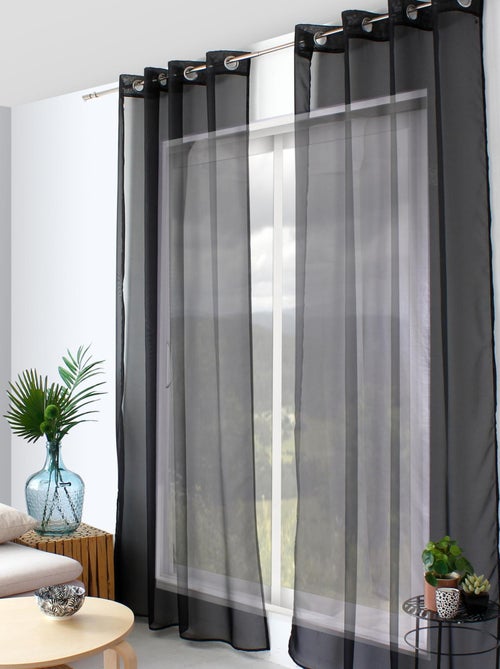 Voilage à œillets uni - Kiabi