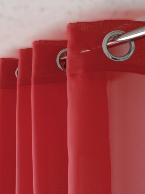 Voilage à œillets uni - Kiabi