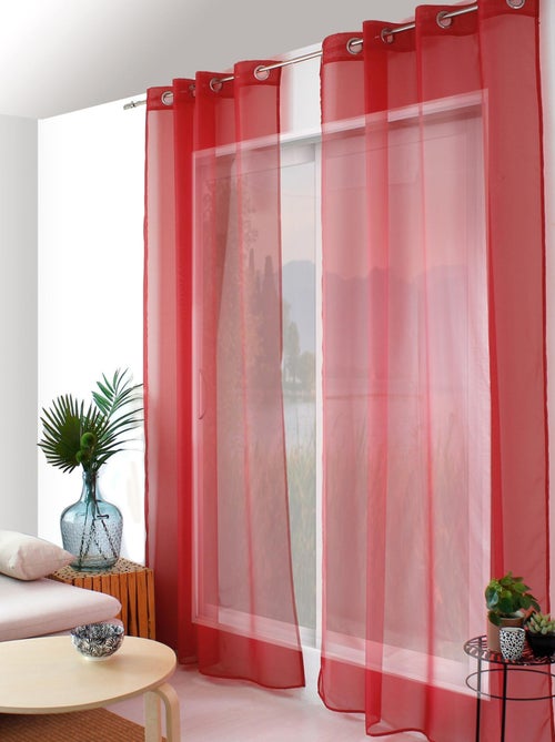 Voilage à œillets uni - Kiabi