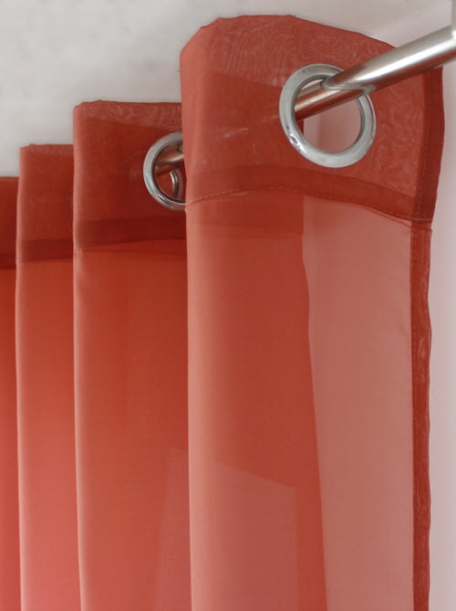 Voilage à œillets uni - Kiabi