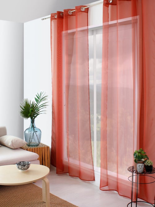 Voilage à œillets uni - Kiabi