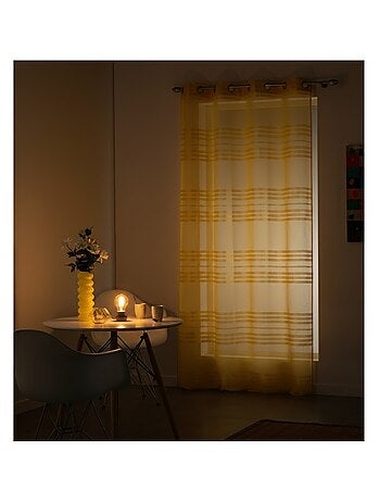 Voilage a oeillets voile sable Sacha