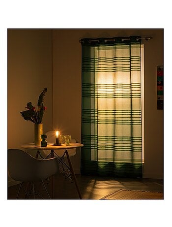 Voilage a oeillets voile sable Sacha