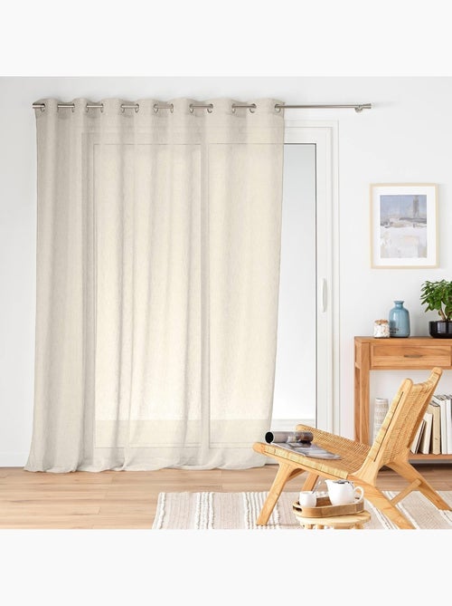 Voilage à œillets – Voile tissé Carlin - Kiabi