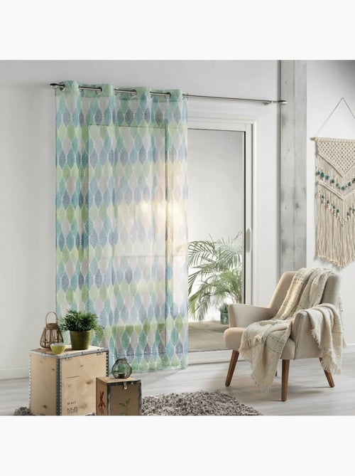 Voilage a oeillets winter green - Kiabi Voilage a oeillets winter green - Kiabi
