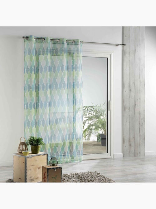 Voilage a oeillets winter green - Kiabi Voilage a oeillets winter green - Kiabi
