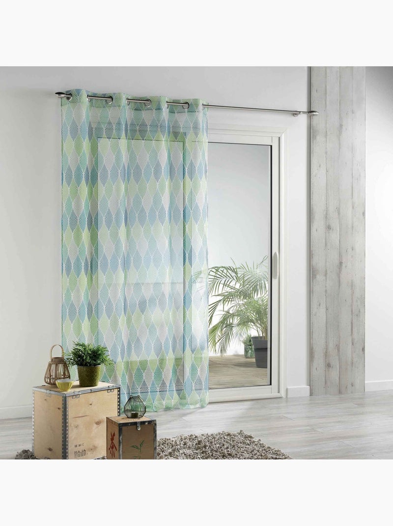 Voilage a oeillets winter green Vert - Kiabi