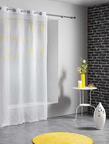 Voilage à Parement Brodé