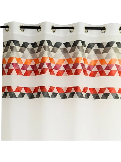 Voilage à parement haut motif de triangles - Kiabi