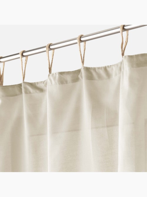 Voilage à passants uni - Kiabi