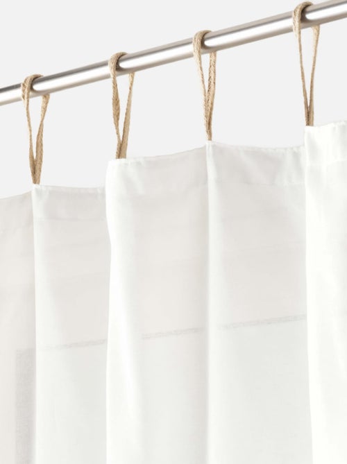 Voilage à passants uni - Kiabi