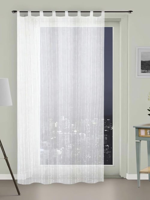 Voilage à pattes 135x250 cm MAELIS par Soleil d'ocre - Kiabi