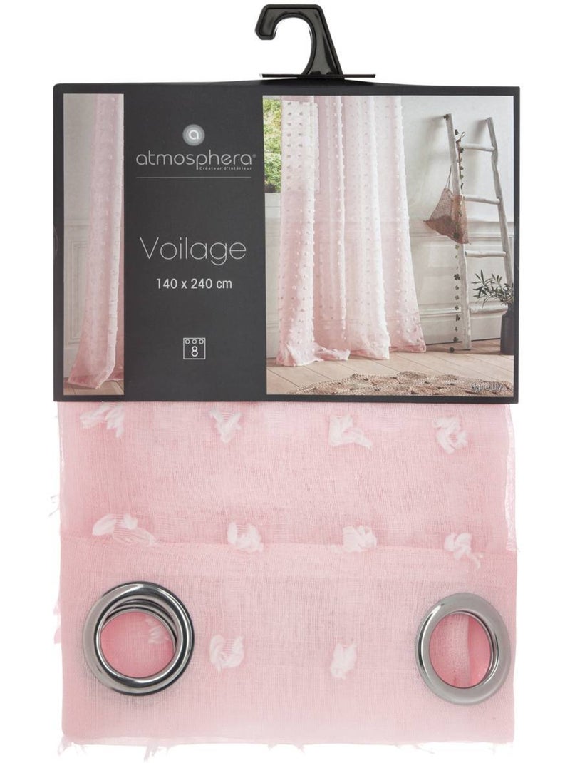Voilage à pompons LILY Rose - Kiabi