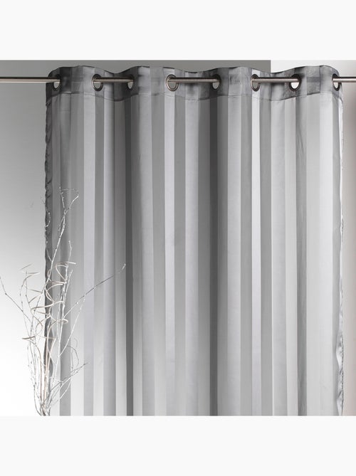 Voilage  à rayures tissées - Kiabi