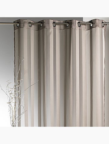 Voilage à rayures tissées