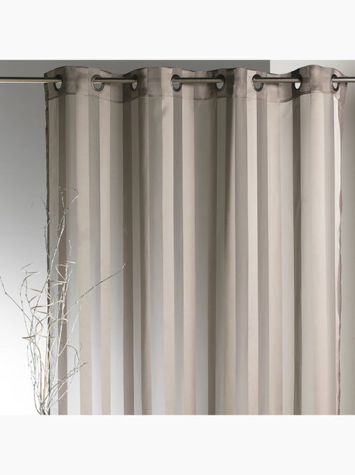 Voilage  à rayures tissées - Kiabi