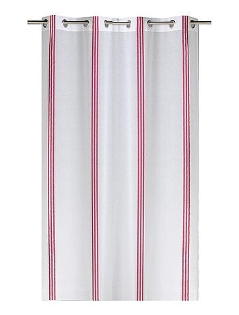 Voilage à rayures verticales