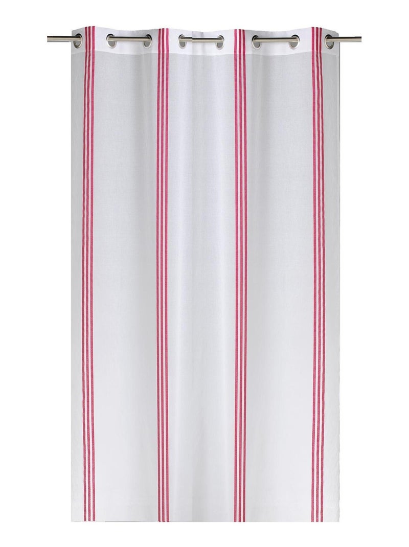 Voilage à rayures verticales Blanc - Kiabi