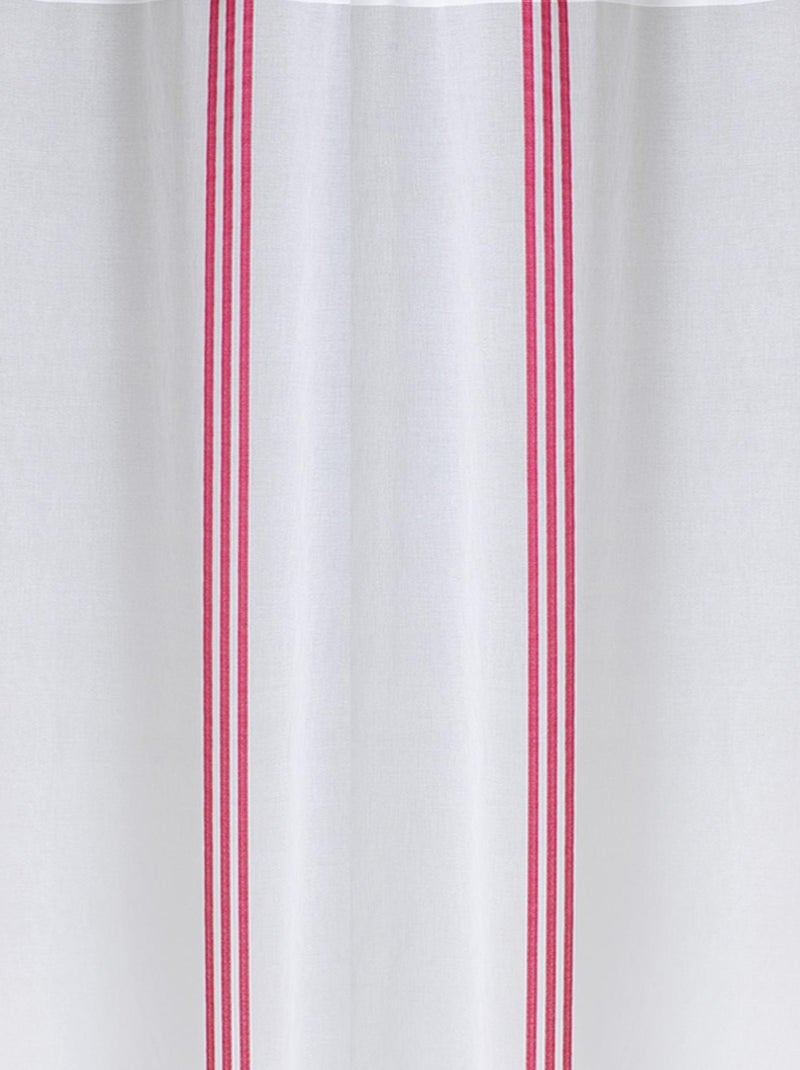 Voilage à rayures verticales Blanc - Kiabi