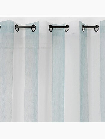 Voilage à rayures verticales colorées