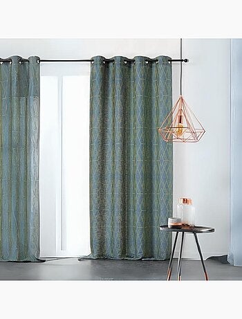 Voilage à tendance géométrique