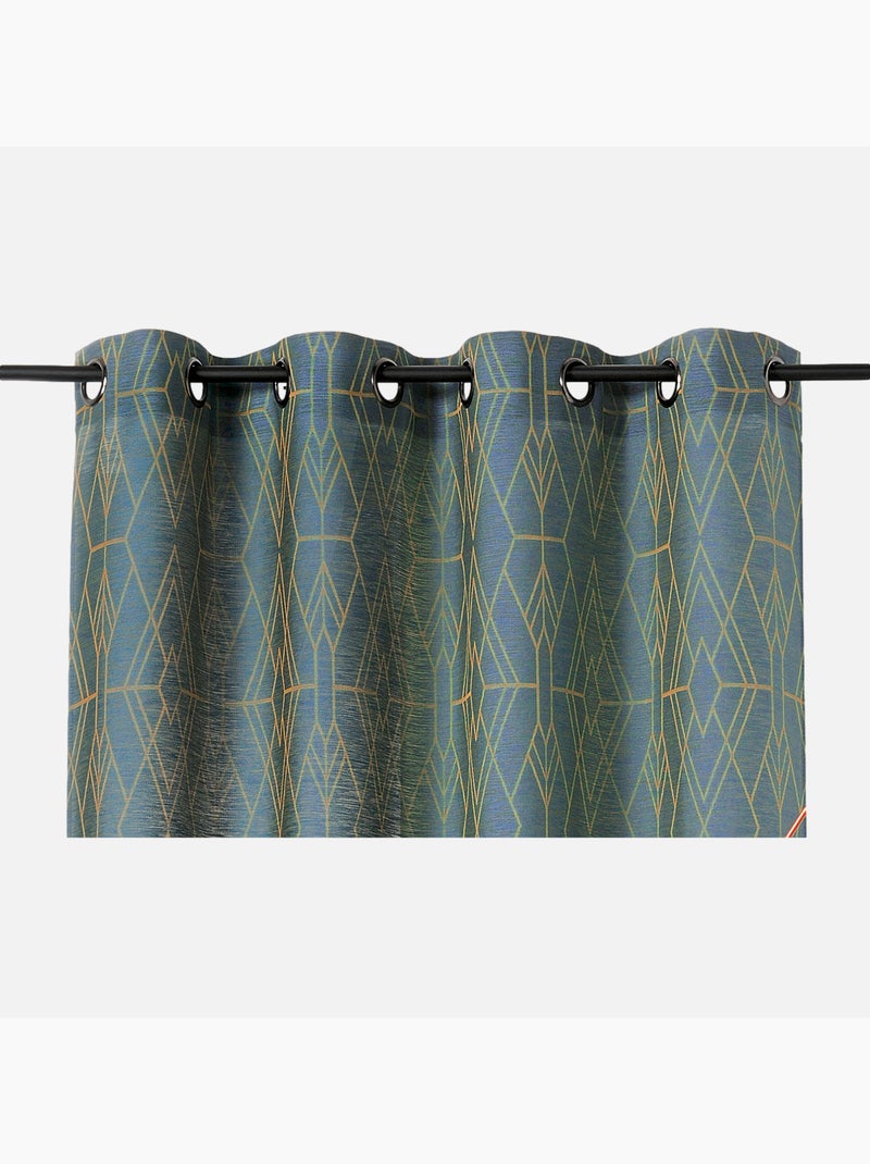 Voilage à tendance géométrique Vert olive - Kiabi