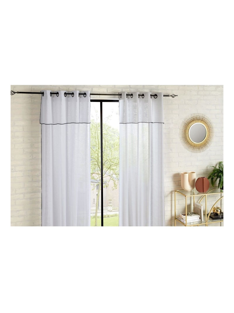 Voilage à volant FRED Blanc - Kiabi