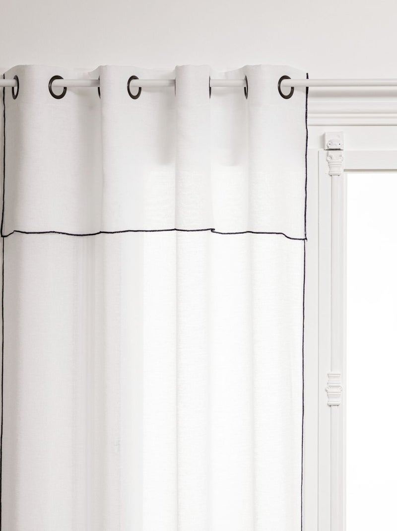 Voilage à volant FRED Blanc - Kiabi