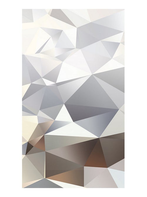 Voilage abstrait blanc - 1 pièce - L 140 cm x H 245 cm - Kiabi