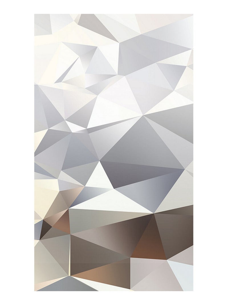 Voilage abstrait blanc - 1 pièce - L 140 cm x H 245 cm Multicolore - Kiabi