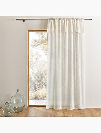 Voilage accroche 3-en-1 avec volant LUZ