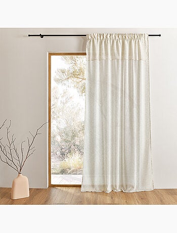 Voilage accroche 3-en-1 avec volant LUZ