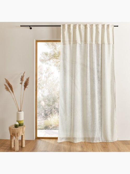 Voilage accroche 3-en-1  avec volant LUZ - Kiabi