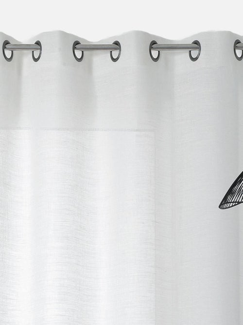 Voilage Aérien en toile de jute - Kiabi