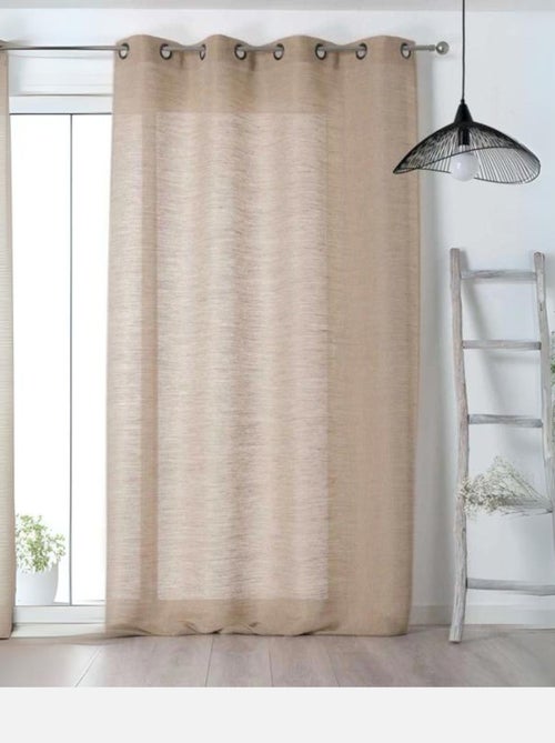 Voilage Aérien en toile de jute - Kiabi