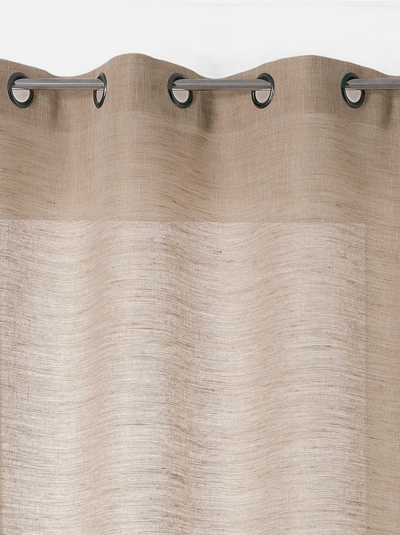 Voilage Aérien en toile de jute Bois naturel - Kiabi