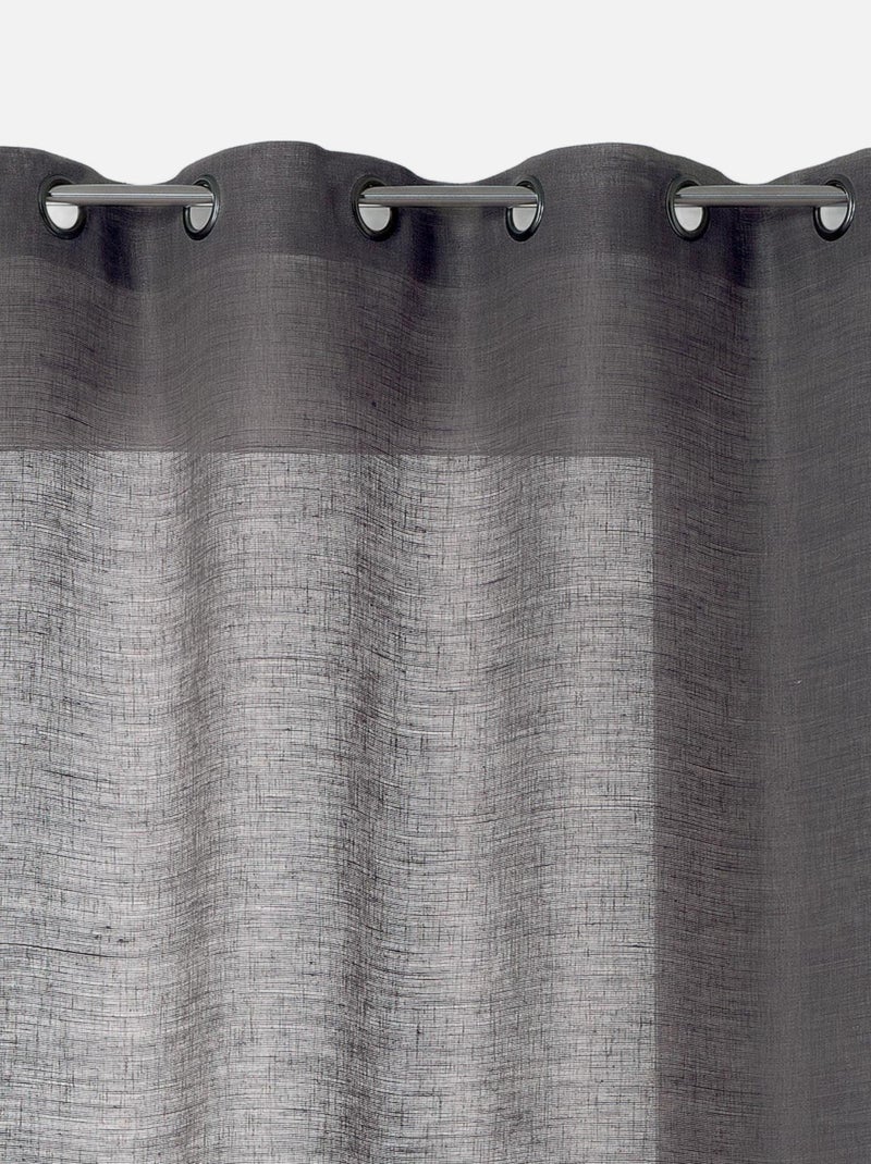 Voilage Aérien en toile de jute Gris clair - Kiabi