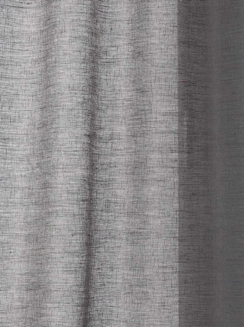 Voilage Aérien en toile de jute Gris clair - Kiabi