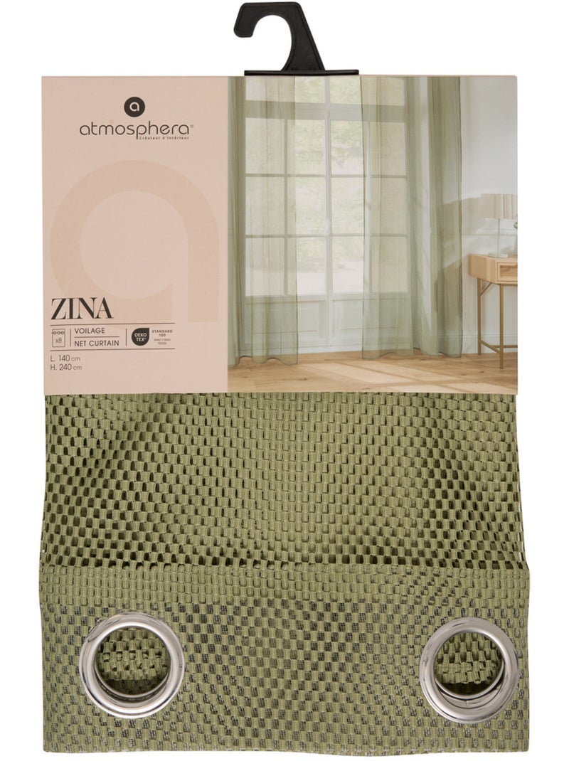 Voilage ajouré ZINA Vert foncé - Kiabi