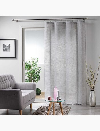 Voilage anneaux 140x240cm Milza anthracite
