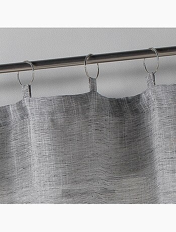 Voilage anneaux 140x240cm Milza anthracite