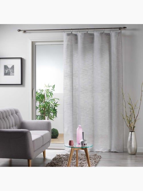 Voilage anneaux 140x240cm Milza anthracite - Kiabi
