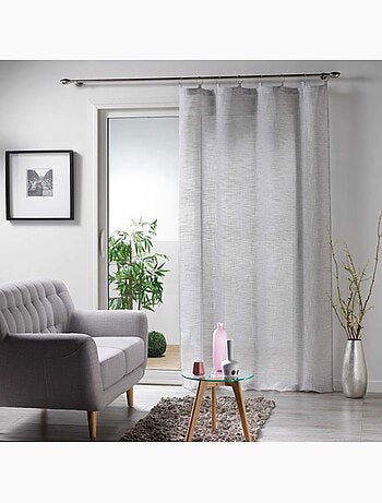 Voilage anneaux 140x240cm Milza anthracite