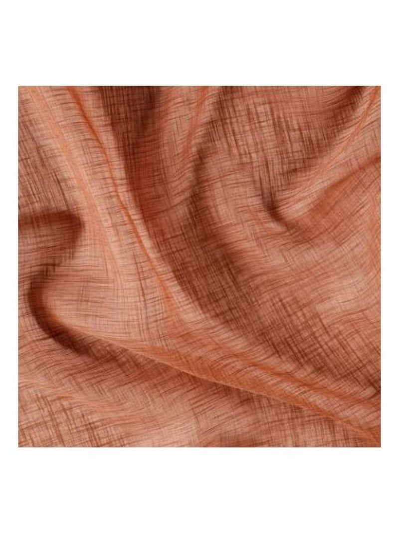 Voilage aspect givré 145x240cm "Freeze" Orange - Kiabi