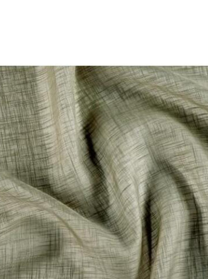 Voilage aspect givré 145x240cm "Freeze" Vert kaki - Kiabi