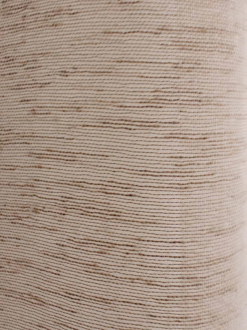 Voilage aspect lin grande largeur Oeko-tex. Beige - Kiabi